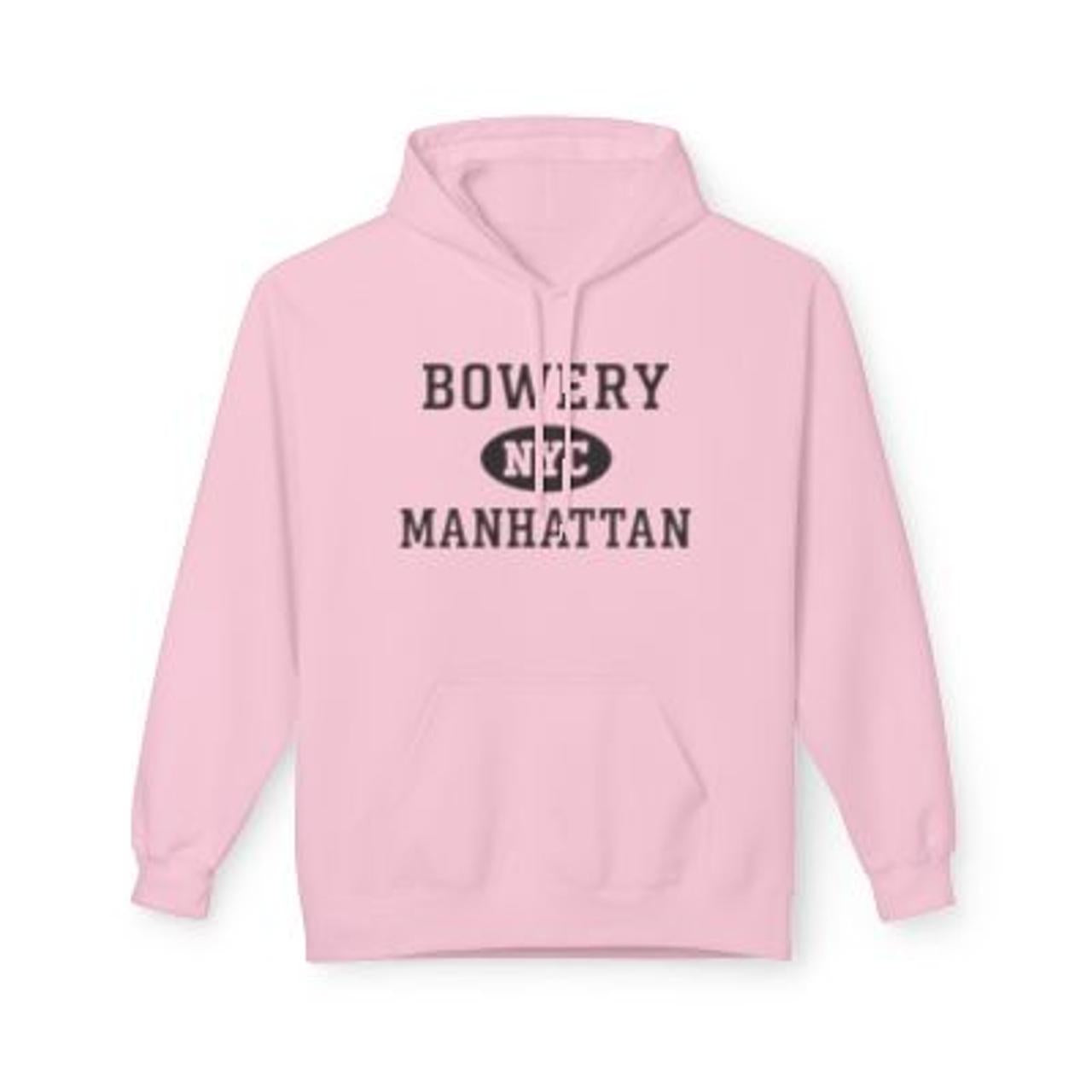 Bowery NYC Unisex Hoodie Manhattan Softstyle Fleece Crewneck