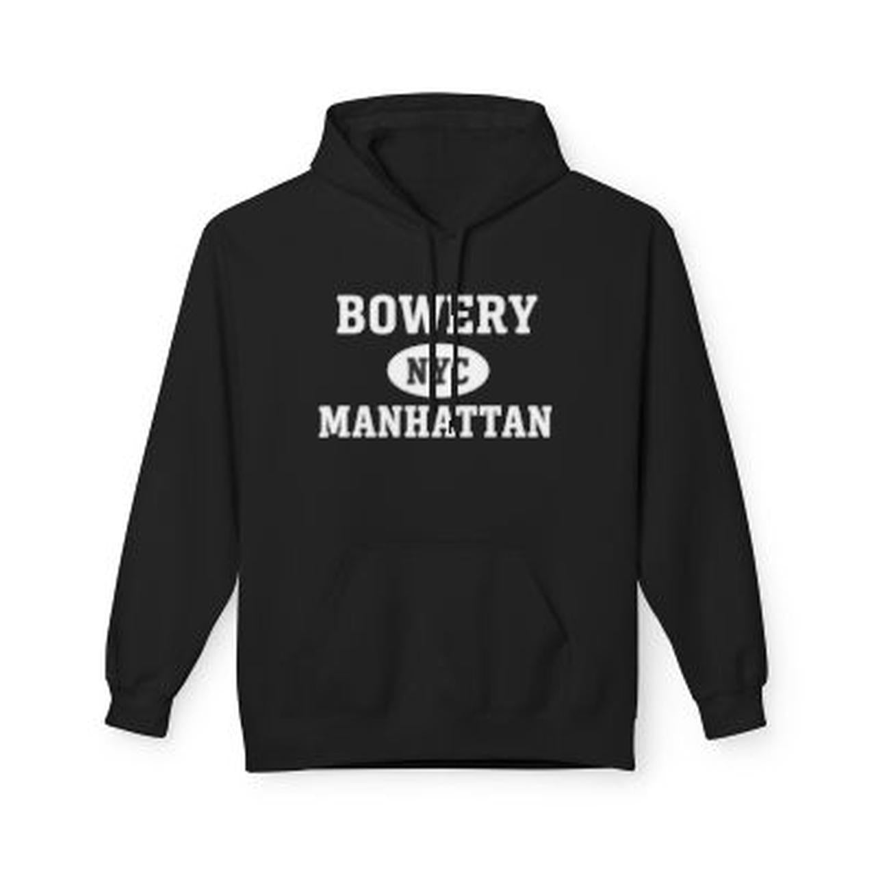 Bowery NYC Unisex Hoodie Manhattan Softstyle Fleece Crewneck