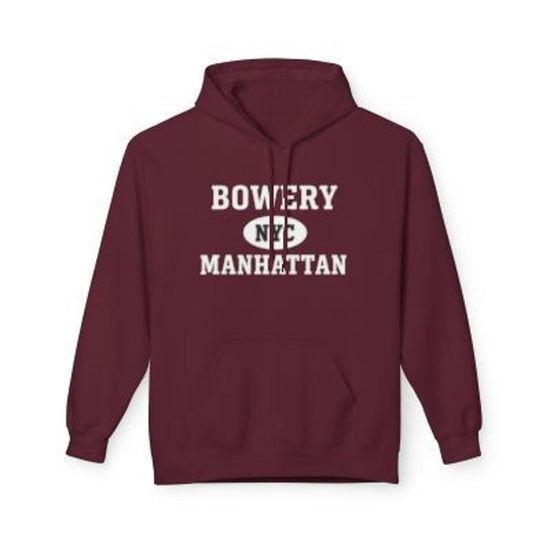 Bowery NYC Unisex Hoodie Manhattan Softstyle Fleece Crewneck
