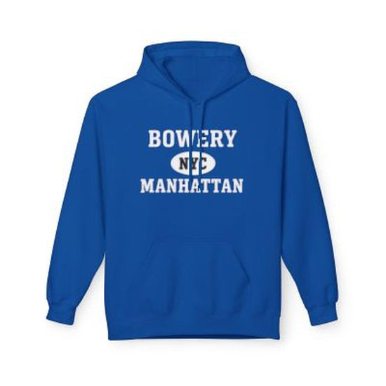 Bowery NYC Unisex Hoodie Manhattan Softstyle Fleece Crewneck