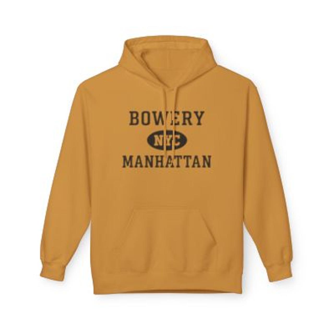 Bowery NYC Unisex Hoodie Manhattan Softstyle Fleece Crewneck