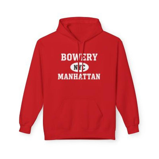 Bowery NYC Unisex Hoodie Manhattan Softstyle Fleece Crewneck