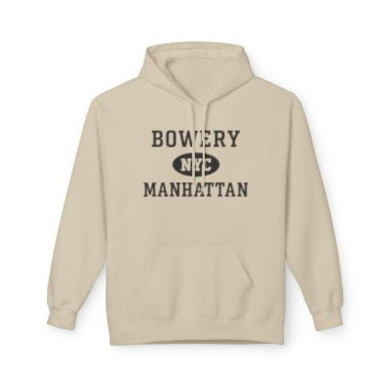 Bowery NYC Unisex Hoodie Manhattan Softstyle Fleece Crewneck