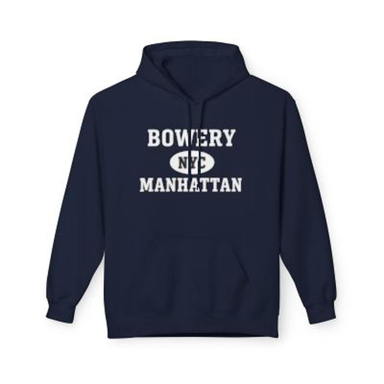 Bowery NYC Unisex Hoodie Manhattan Softstyle Fleece Crewneck