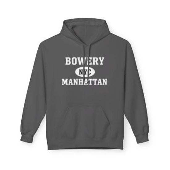Bowery NYC Unisex Hoodie Manhattan Softstyle Fleece Crewneck