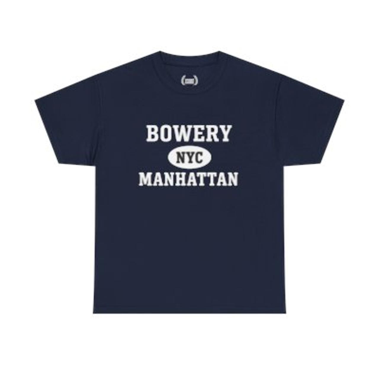 Bowery Manhattan Unisex T-Shirt –Collegiate Style