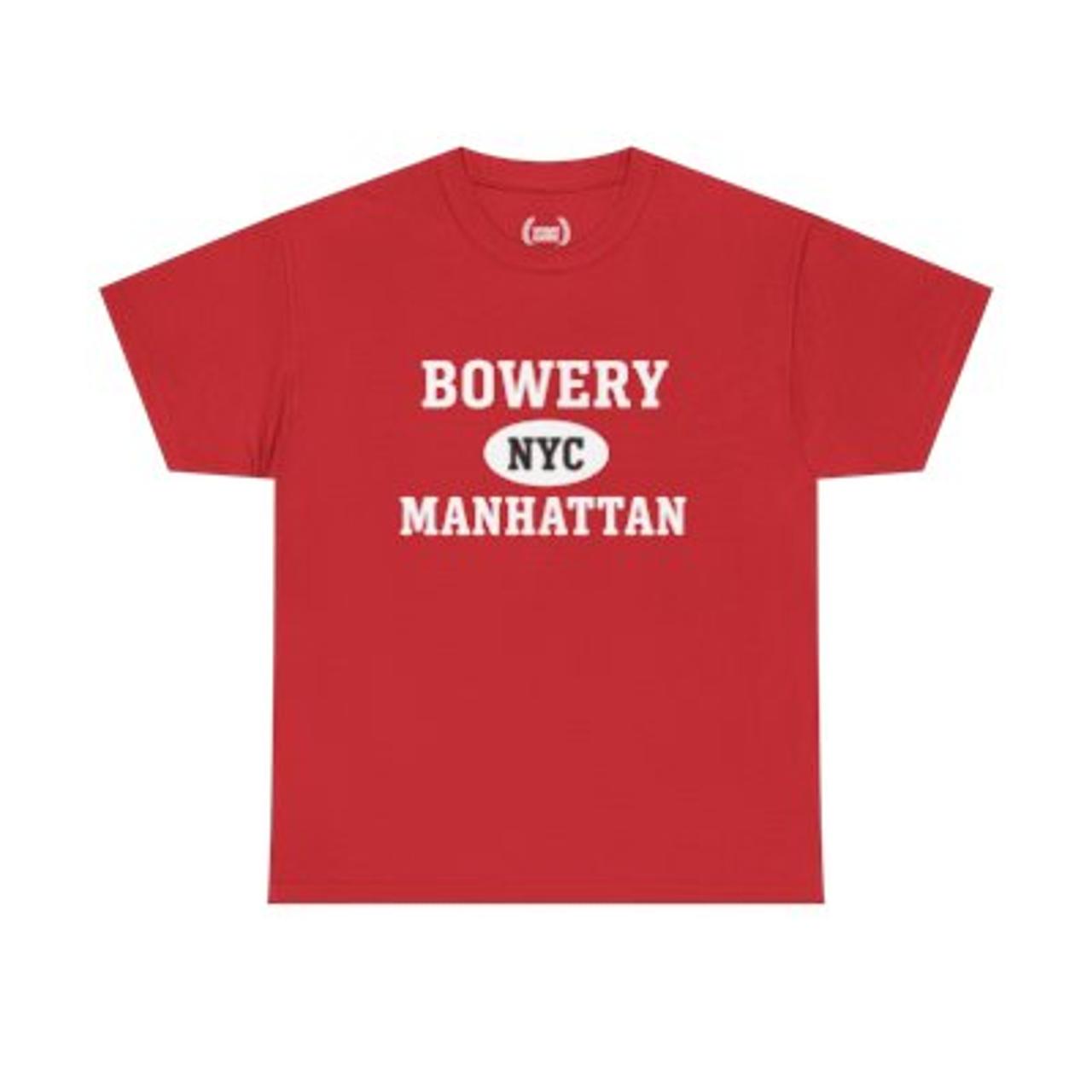 Bowery Manhattan Unisex T-Shirt –Collegiate Style