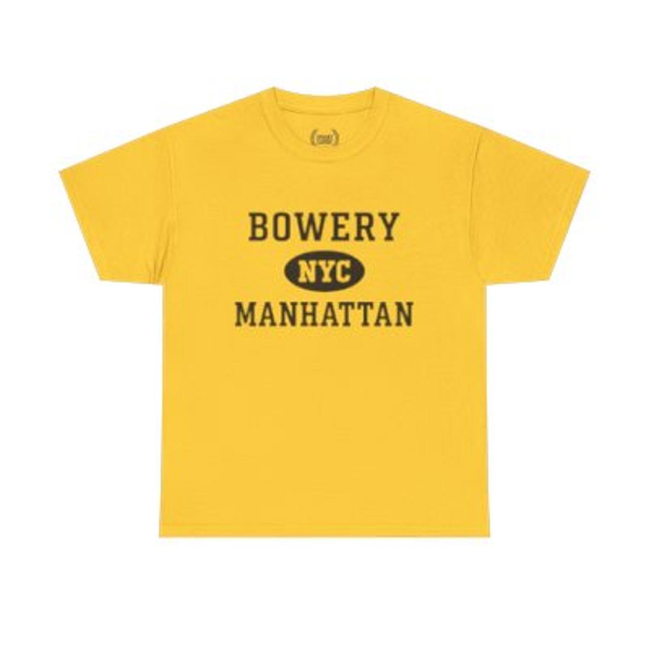 Bowery Manhattan Unisex T-Shirt –Collegiate Style