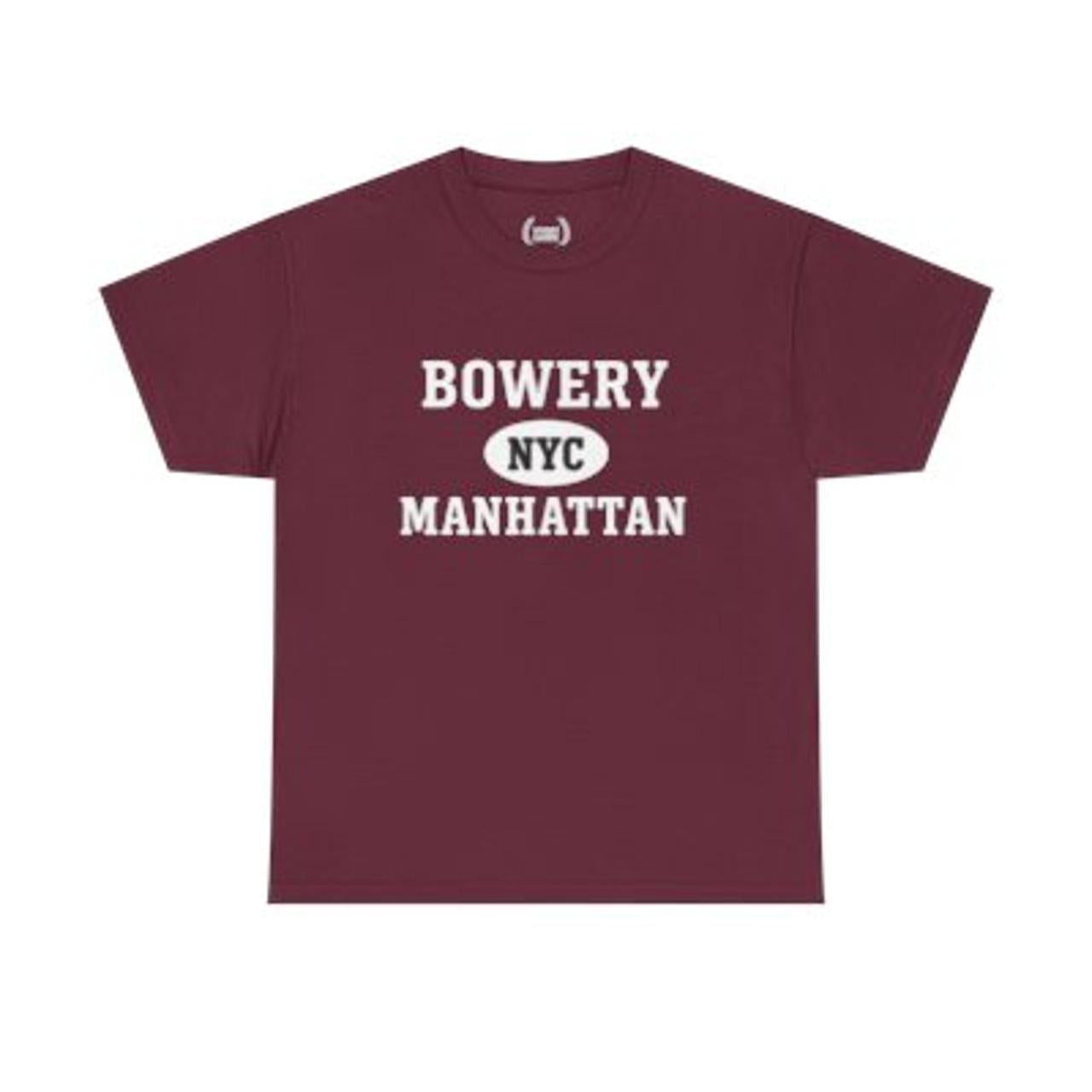 Bowery Manhattan Unisex T-Shirt –Collegiate Style