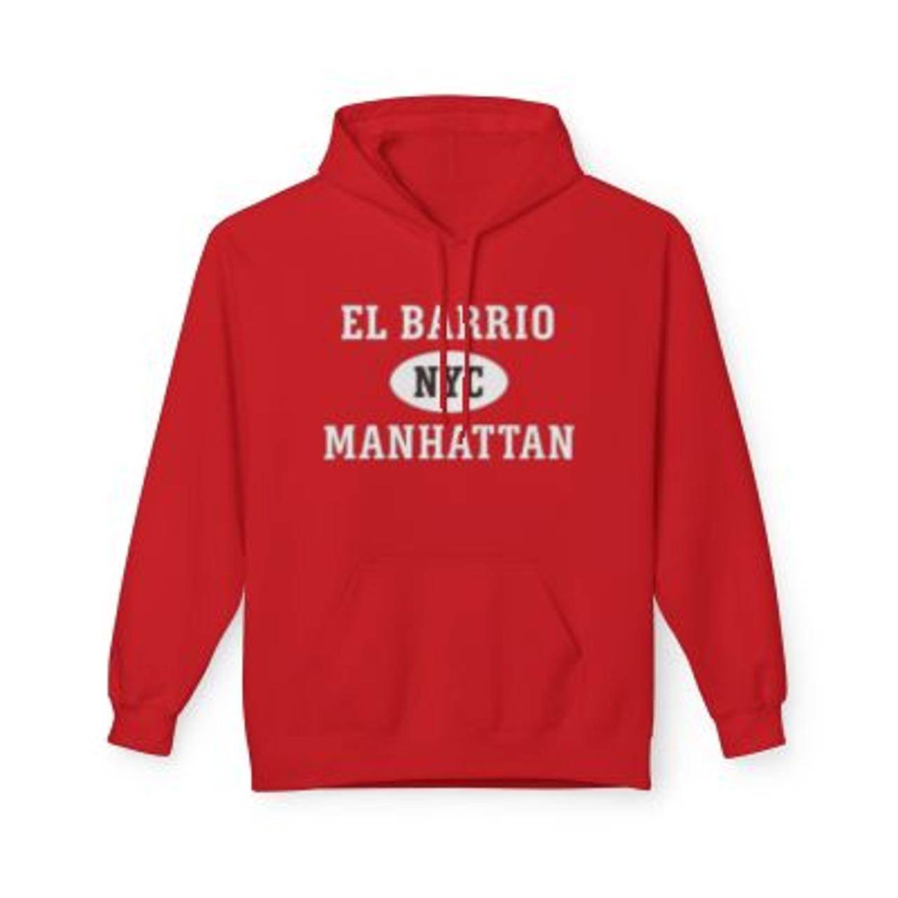 El Barrio NYC Unisex Hoodie Manhattan Softstyle Fleece Crewneck
