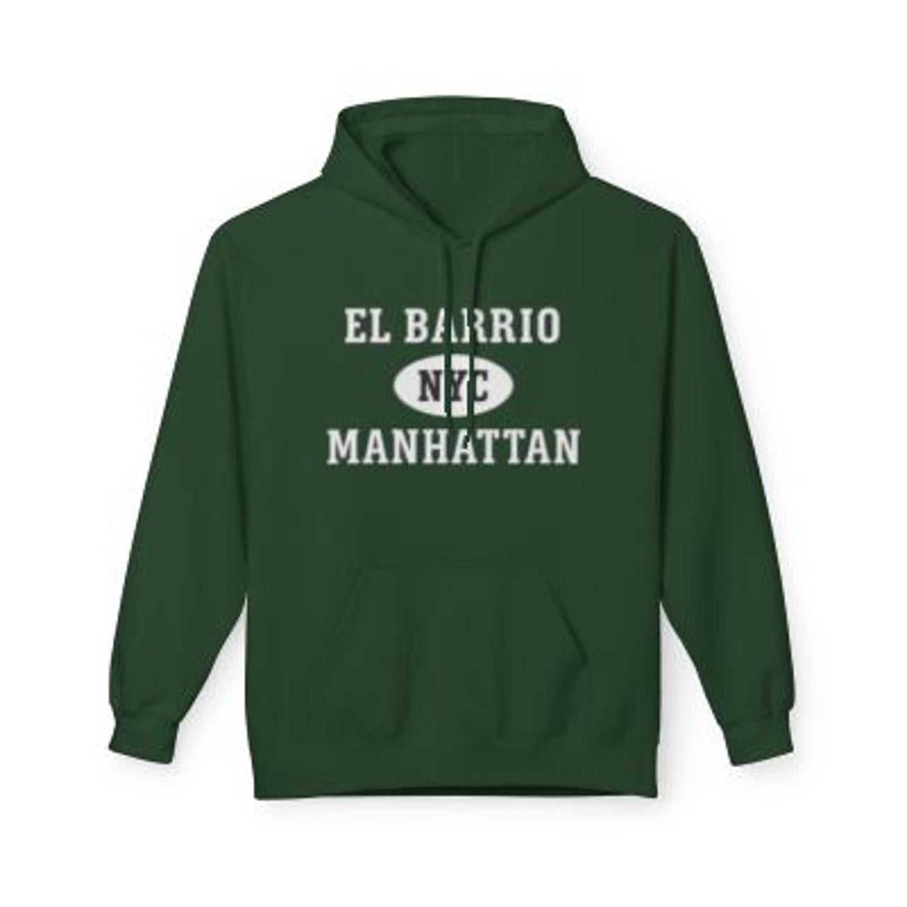 El Barrio NYC Unisex Hoodie Manhattan Softstyle Fleece Crewneck