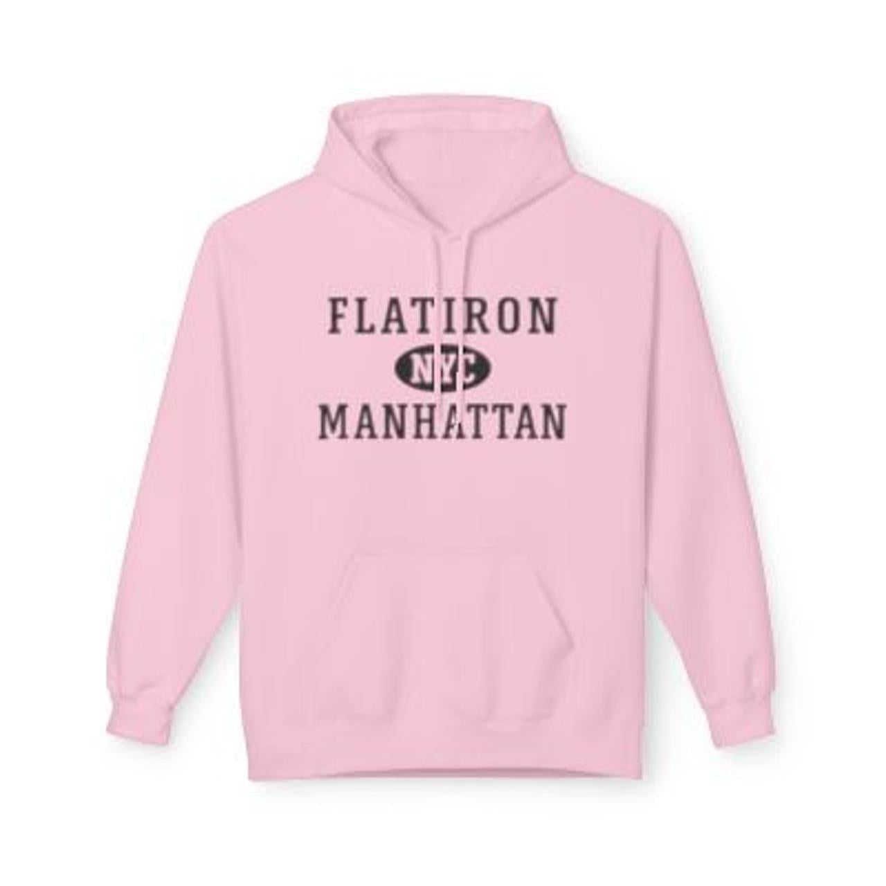 Flatiron NYC Unisex Hoodie Manhattan Softstyle Fleece Crewneck