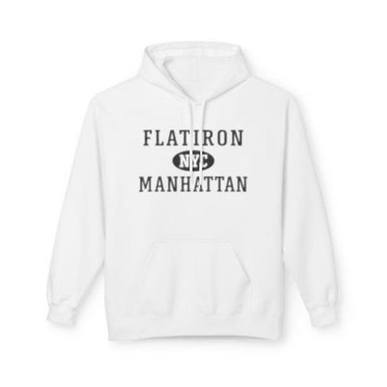 Flatiron NYC Unisex Hoodie Manhattan Softstyle Fleece Crewneck