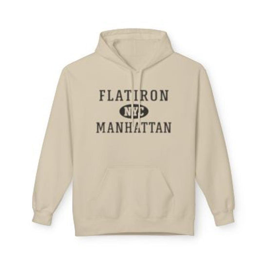 Flatiron NYC Unisex Hoodie Manhattan Softstyle Fleece Crewneck