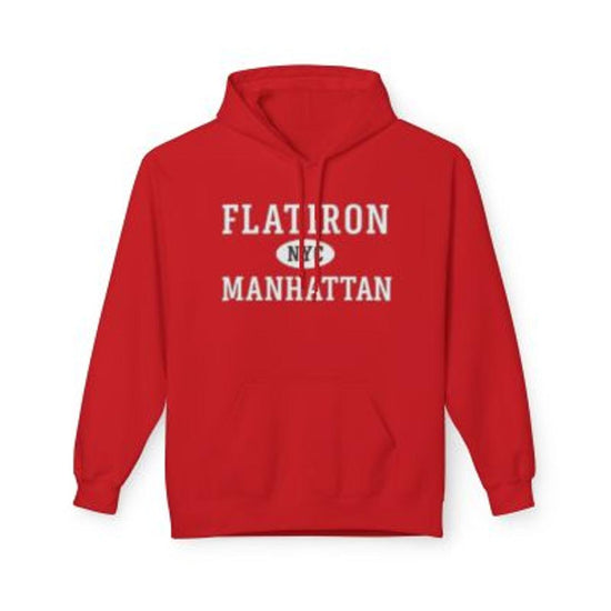 Flatiron NYC Unisex Hoodie Manhattan Softstyle Fleece Crewneck