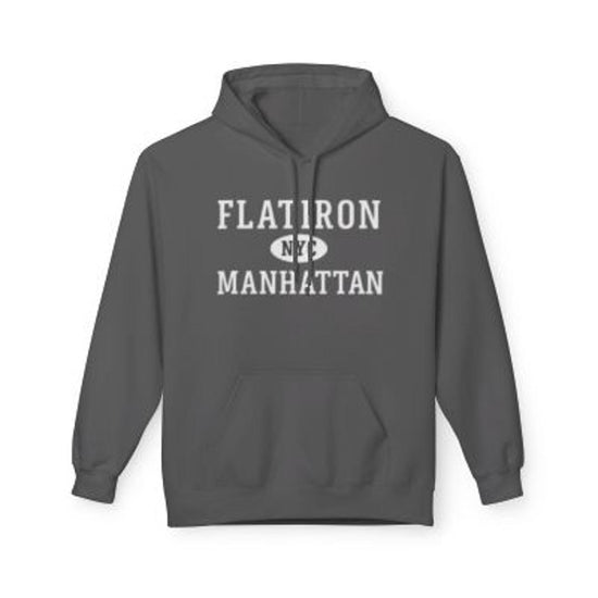Flatiron NYC Unisex Hoodie Manhattan Softstyle Fleece Crewneck