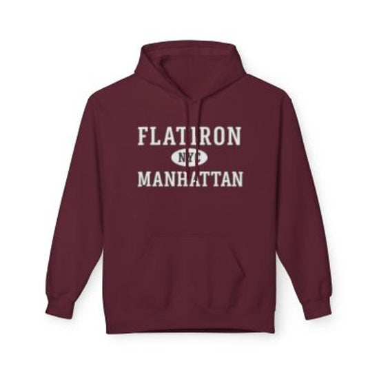 Flatiron NYC Unisex Hoodie Manhattan Softstyle Fleece Crewneck