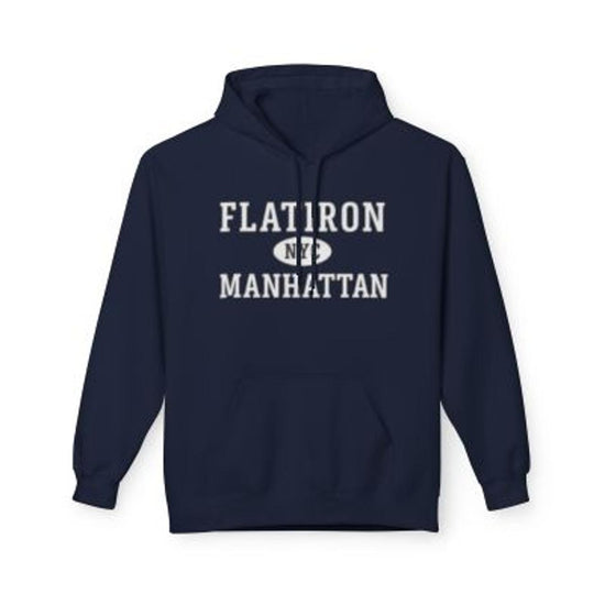 Flatiron NYC Unisex Hoodie Manhattan Softstyle Fleece Crewneck