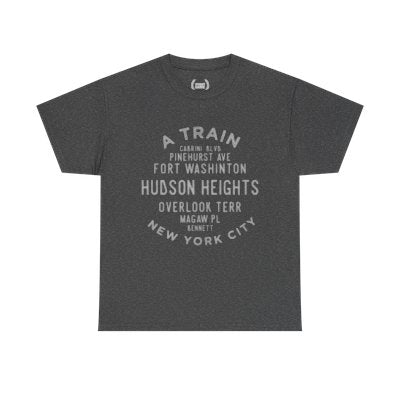 Hudson Heights NYC Streets Unisex T-Shirt