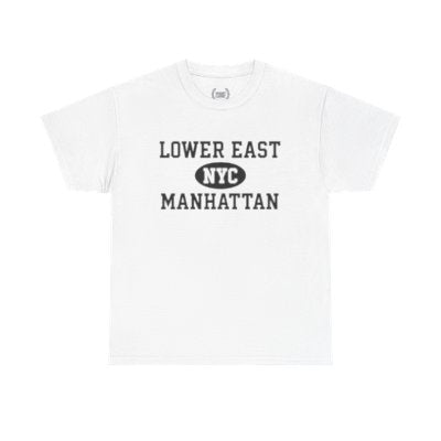 Lower East Side Manhattan Unisex T-Shirt –Collegiate Style