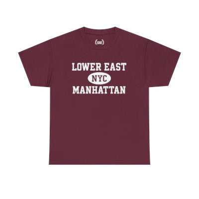 Lower East Side Manhattan Unisex T-Shirt –Collegiate Style