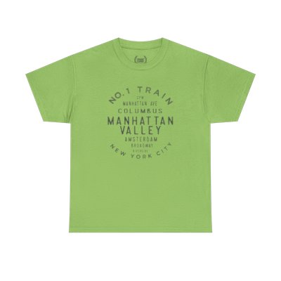 Manhattan Valley NYC Streets Unisex T-Shirt