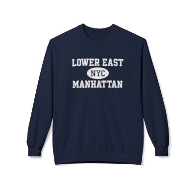 Lower East Side Manhattan Softstyle Fleece Crewneck Sweatshirt