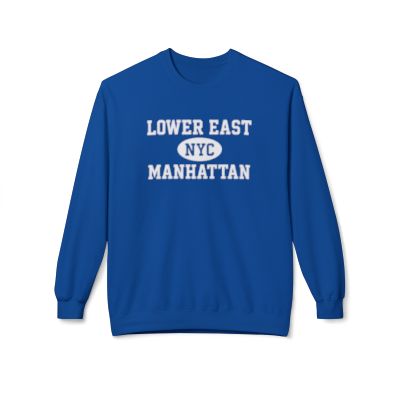 Lower East Side Manhattan Softstyle Fleece Crewneck Sweatshirt