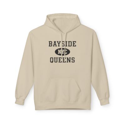 Bayside NYC Unisex Hoodie Queens Softstyle Fleece Crewneck