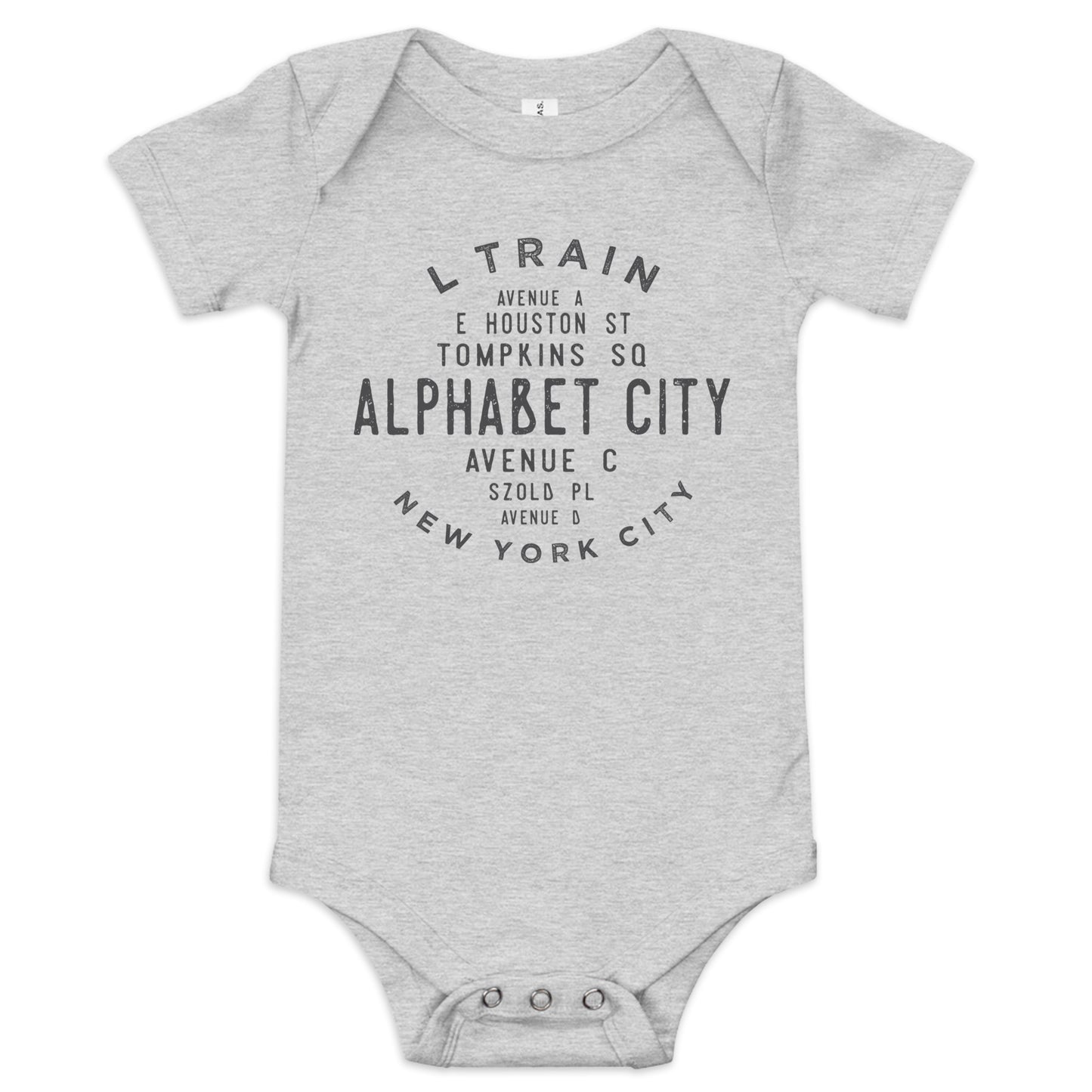Alphabet City Manhattan NYC Infant Bodysuit