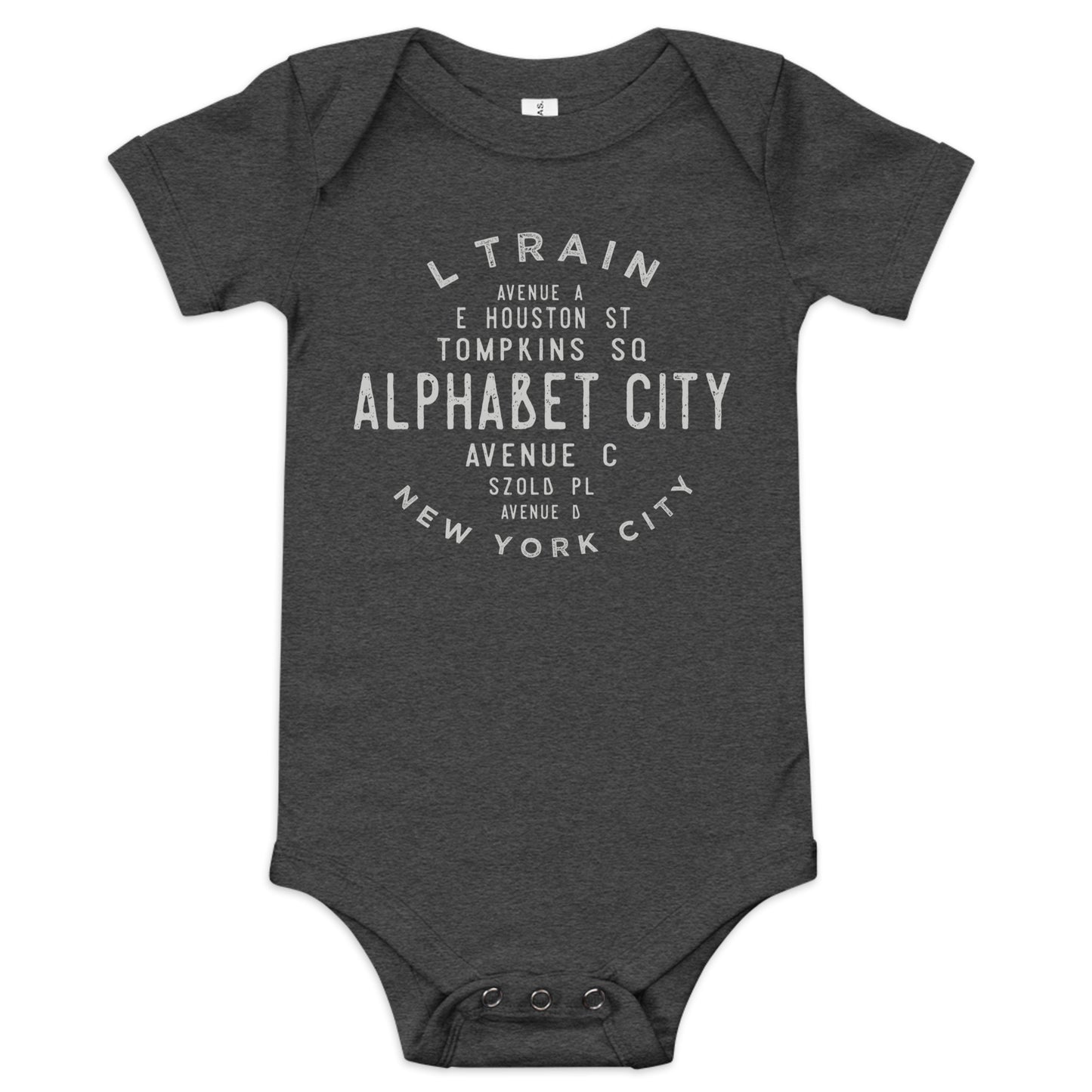 Alphabet City Manhattan NYC Infant Bodysuit