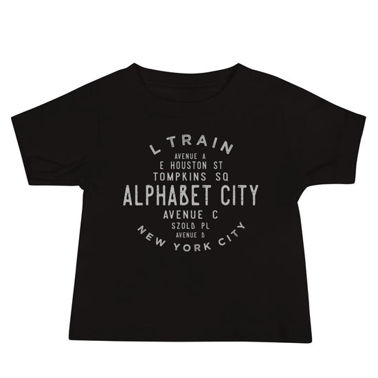 Alphabet City Manhattan NYC Baby Jersey Tee