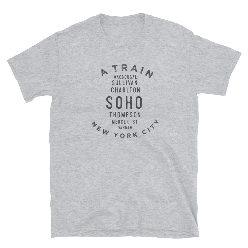 Soho Manhattan Unisex Grid Tee - Vivant Garde