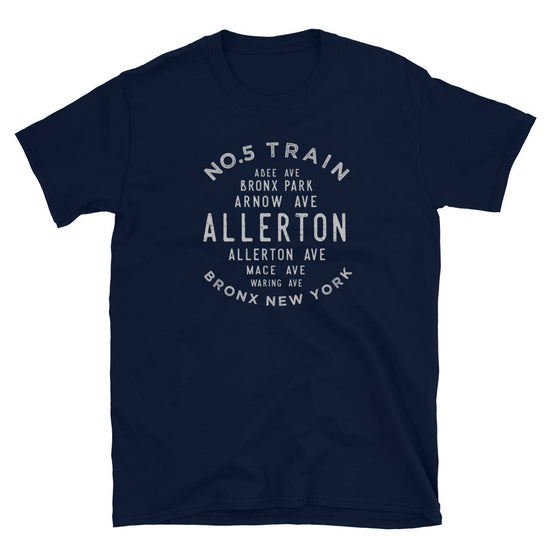 Allerton Bronx NYC Adult Mens  Grid Tee