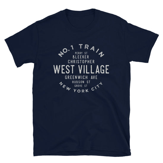 West Village Manhattan NYC Adult Mens Grid Tee