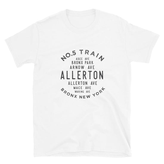 Allerton Bronx NYC Adult Mens  Grid Tee
