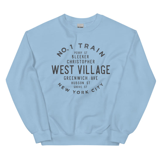 West Village Manhattan NYC Adult Unisex Sweatshirt