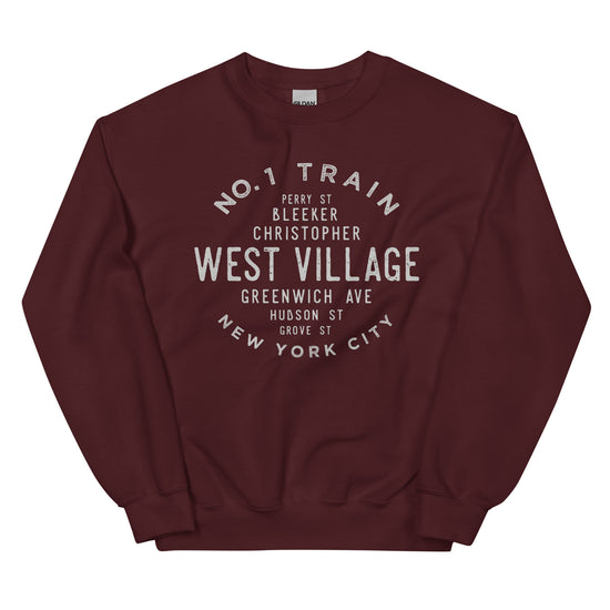 West Village Manhattan NYC Adult Unisex Sweatshirt