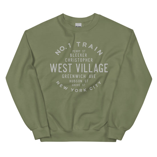 West Village Manhattan NYC Adult Unisex Sweatshirt