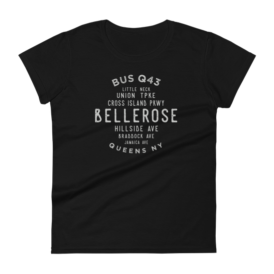 Bellerose Queens NYC Women's Grid Tee