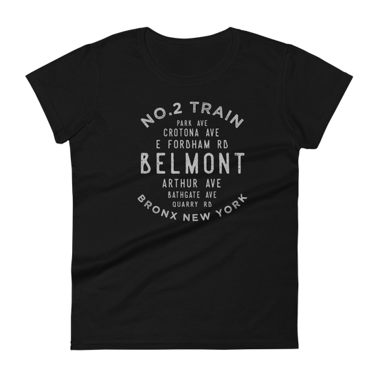 Belmont Bronx NYC Women's Grid Tee