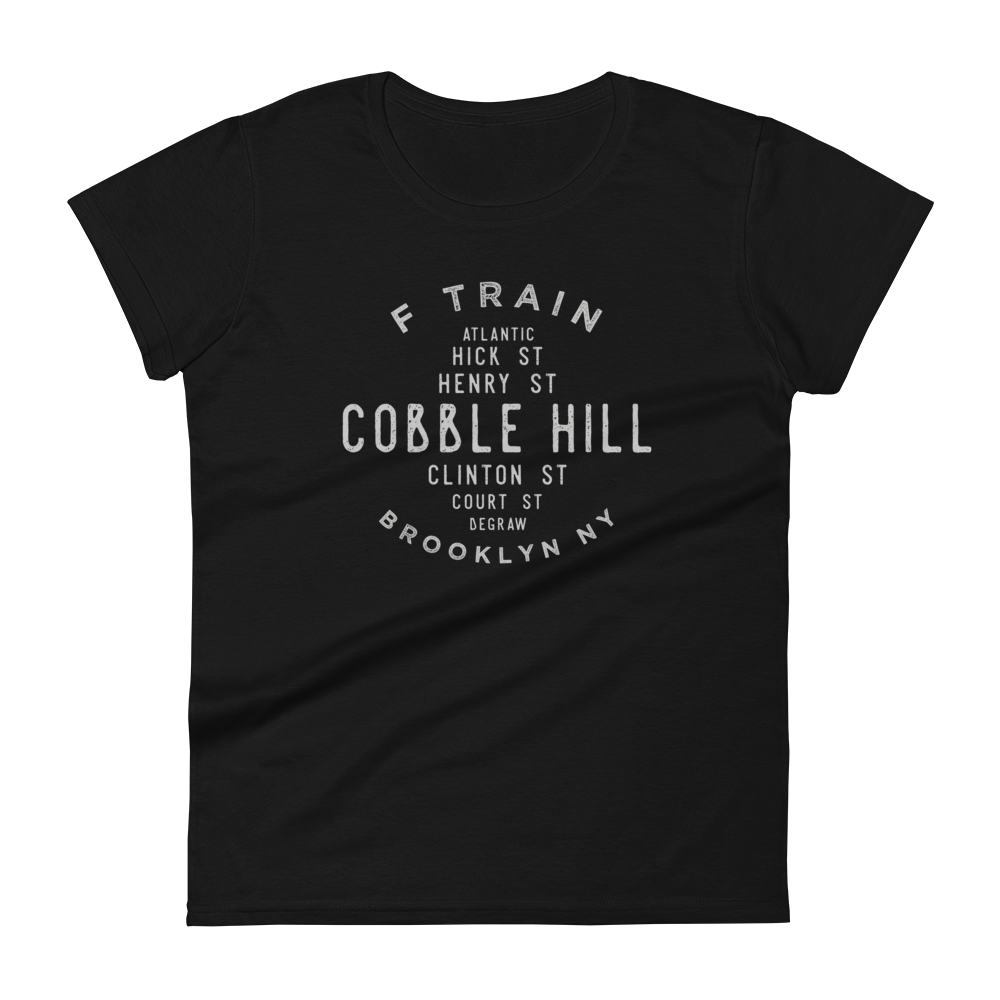 Cobble Hill Brooklyn NYC Women's Grid Tee