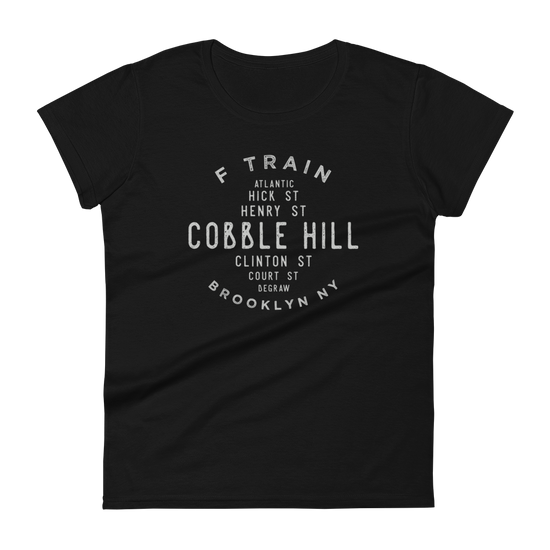 Cobble Hill Brooklyn NYC Women's Grid Tee