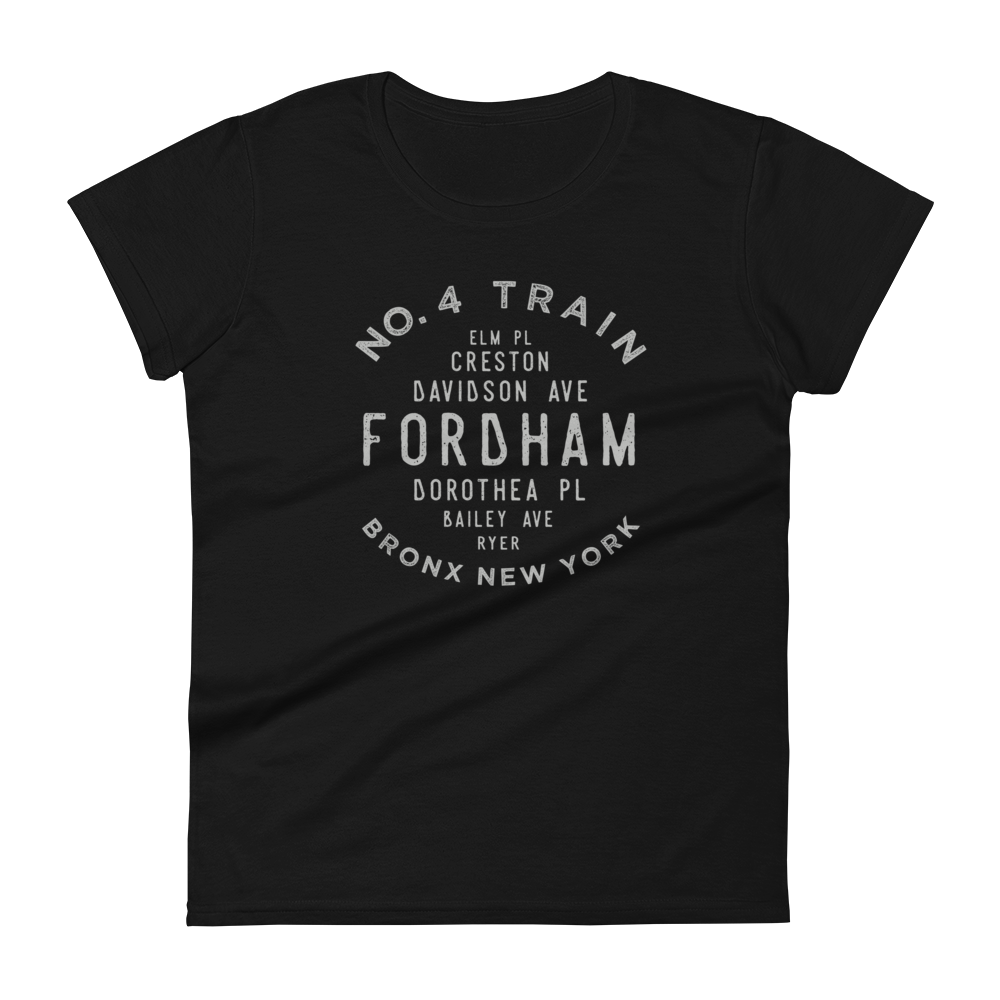Fordham Bronx NYC Women's Grid Tee