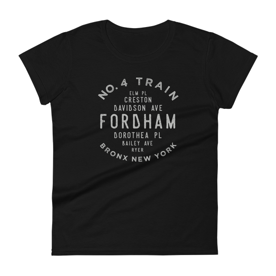 Load image into Gallery viewer, Fordham Bronx NYC Women&amp;#39;s Grid Tee

