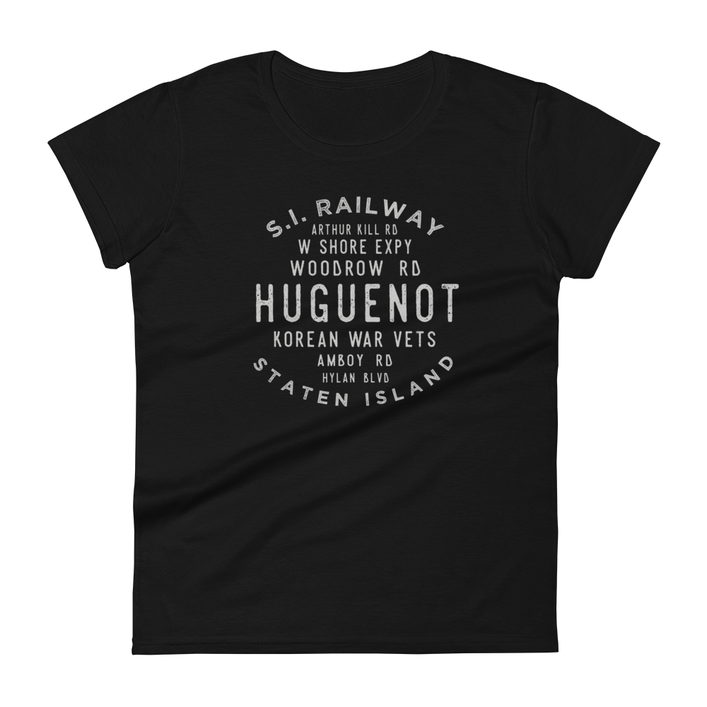 Huguenot Staten Island NYC Women's Grid Tee