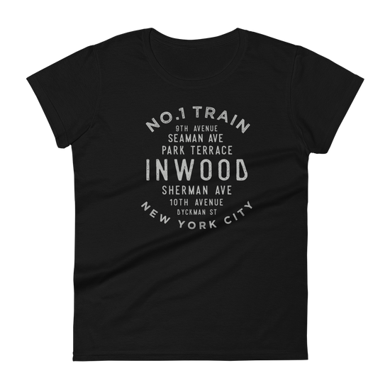 Inwood Manhattan NYC Women's Grid Tee