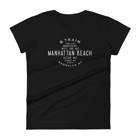 Manhattan Beach Brooklyn NYC Women's Grid Tee