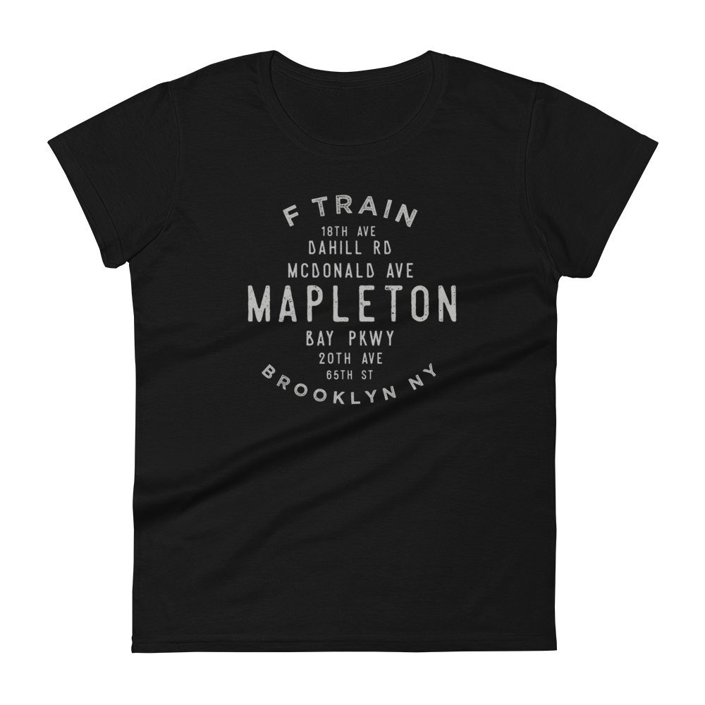 Mapleton Brooklyn NYC Women's Grid Tee