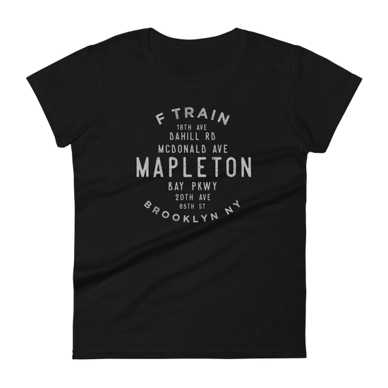 Mapleton Brooklyn NYC Women's Grid Tee